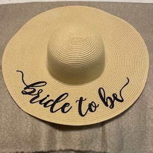 Bride to be beach hat